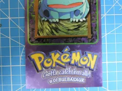 Bulbasaur 3 of 5 Topps 1999 Chrome Oversized Box Topper Series 1 Pokemon Card - Image 3