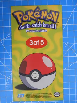 Bulbasaur 3 of 5 Topps 1999 Chrome Oversized Box Topper Series 1 Pokemon Card - Image 4