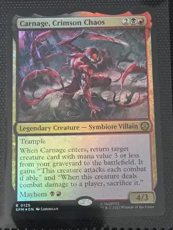 Carnage, Crimson Chaos FOIL X1 SPM MTG Marvel's Spider-Man B1 - Image 1