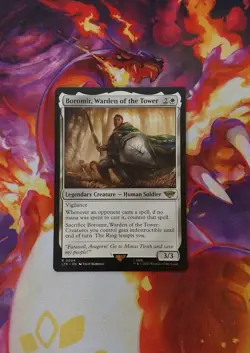 Boromir Warden Of The Tower mtg Rare 0004 Lord Of The Rings Magic: The Gathering - Image 1