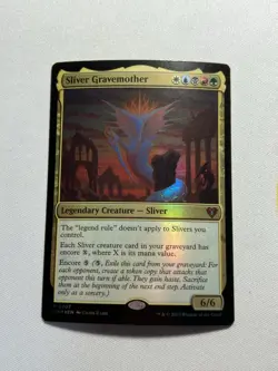 Sliver Gravemother NM FOIL Commander Masters ENGLISH 0707 mtg -UnltdCards - Image 1