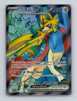 Hop's Zacian ex 176 2025 Pokemon Journey Together Full Art Ultra Rare Card NM+ - Image 1