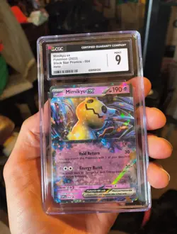 Pokemon TCG Mimikyu EX #004 Holo Black Star Promo Scarlet & Violet 2023 CGC 9 - Image 1