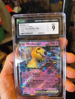 Pokemon TCG Mimikyu EX #004 Holo Black Star Promo Scarlet & Violet 2023 CGC 9 - Image 4