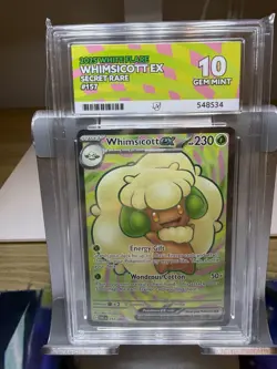 Pokemon TCG - Whimsicott ex 157/086 - White Flare - ACE 10 Gem Mint - Image 1