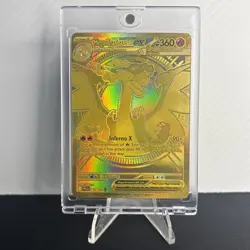 Mega Charizard X EX Gold Hyper Rare 130/094 Pokemon Phantasmal Flames English - Image 1