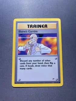 Pokemon TCG - Blaine's Gamble - Gym Heroes Unlimited - 121/132 -Wizards1999-2000 - Image 1