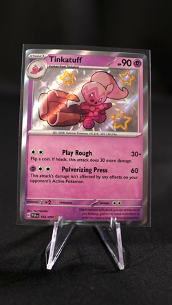 Pokemon Tinkatuff 166/091 SV: Paldean Fates Holo NM - Image 1