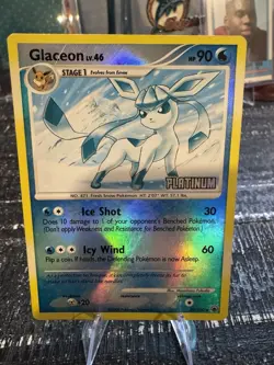 Glaceon 20/100 Reverse Holo Rare Platinum Stamped Majestic Dawn Pokemon TCG LP - Image 1