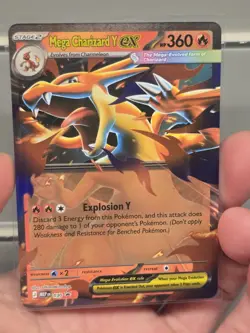 Mega Charizard Y EX #30 – Pokemon Promo Tin Double Rare LP - Image 1