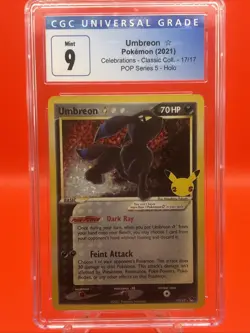 🔥 Pokemon TCG - Umbreon Gold Star - Pop Series 5 - Classic Collection -CGC 9 ⁉ - Image 1