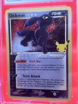 🔥 Pokemon TCG - Umbreon Gold Star - Pop Series 5 - Classic Collection -CGC 9 ⁉ - Image 2