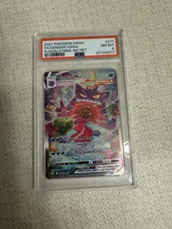 Pokemon Gengar VMAX Alternate Art Secret Rare Holo Fusion Strike 271/264 PSA 8 - Image 1