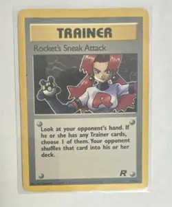 Pokemon Rocket's Sneak Attack 72/82 Rare Trainer Team Rocket English Wizards - Image 1