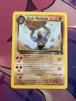 Pokemon TCG Team Rocket Dark Machoke 40/82 Uncommon Unlimited MP - Image 1