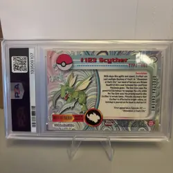 Pokemon 2000 Topps Chrome Scyther Spectra #123 PSA 10 POP 24 - Image 3