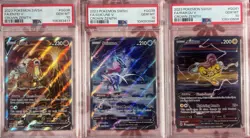Pokemon Crown Zenith FA Suicune V GG38, Entei V GG36, Raikou V GG41 PSA 10 - Image 1