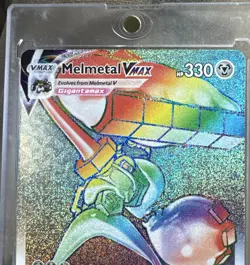 Pokemon Melmetal VMAX 080/078 Secret Rare Rainbow Holo Pokemon TCG Near Mint - Image 4