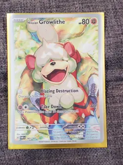 Hisuian Growlithe 181/167 Twilight Masquerade Illustration Rare Pokemon TCG ae - Image 1