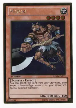 Yugioh Mezuki PGLD-EN073 Gold Rare NM - Image 1