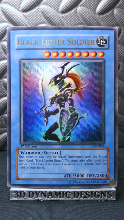 | Yugioh Black Luster Soldier SYE-024 1st Ed Ultra Rare Starter Yugi LP/PL 🔥 | - Image 1