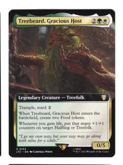 MTG Lord Of The Rings Treebeard, Gracious Host Extended Art NM - Image 1