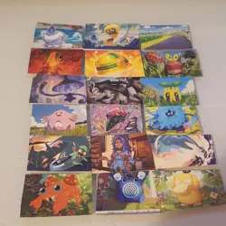 100 RANDOM MINI POKEMON CARD CUTOUTS GREAT FOR BINER AND DISPLAY - Image 3