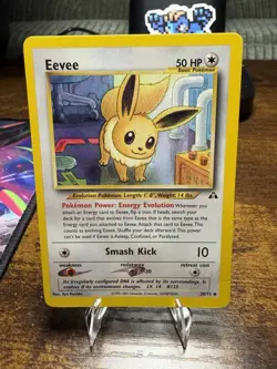 Eevee 38/75 Pokemon Neo Discovery Uncommon Card - LP - Image 1