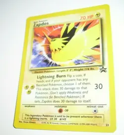 POKEMON CARD ZAPDOS LEGENDARY BIRDS BLACK STAR PROMO No. 23 - Image 2