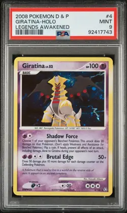Pokemon Diamond & Pearl Legends Awakened Holo Card #4 Giratina PSA 9 - Image 1