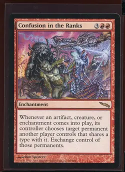 Confusion in the Ranks LP/Pl Rare Mirrodin Magic the Gathering MTG - Image 1