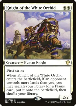 Knight of the White Orchid - Commander 2020 (C20) - (Near Mint NM) - Image 1