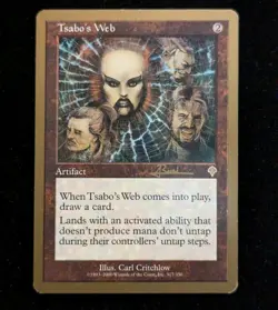 Tsabo's Web x1 LP MTG - World Championship Gold Border 2001 - Image 1