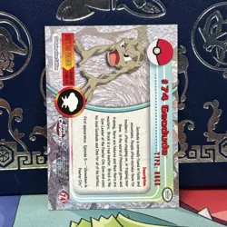 Geodude #74 Topps Chrome Pokemon TV Animation Edition 2000 Holo NM - Image 2