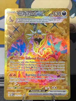 Pokemon TCG Charizard ex 228/197 SV03: Obsidian Flames Hyper Rare Holo - Image 1