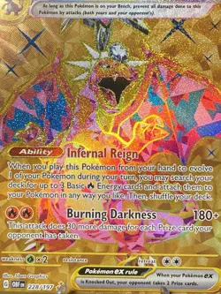Pokemon TCG Charizard ex 228/197 SV03: Obsidian Flames Hyper Rare Holo - Image 2