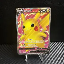 Pokemon TCG Pikachu 170/185 SWSH Sword & Shield Vivid Voltage Full Art - Image 1