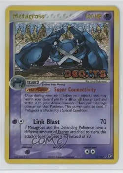 Metagross Reverse Foil Pokemon EX Deoxys #11 2005 - Image 1