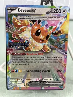 Pokemon Eevee EX 75/131 Stamped Prismatic Evolutions Surprise Promo Sealed - Image 1