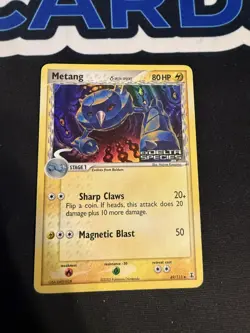 Metang 49/113 EX Delta Species Reverse Holo STAMPED Pokemon Moderate Play MP - Image 1