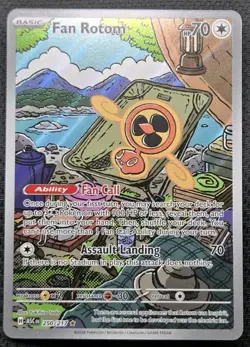 Fan Rotom 250/217 IR Ascended Heroes Evolution Pokemon TCG NM Pack Fresh! - Image 1