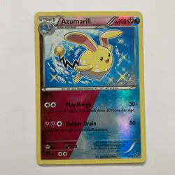 Azumarill 77/114 Reverse Holo NM Steam Siege Pokemon TCG - Image 1