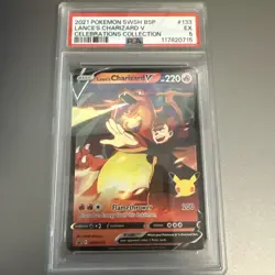 Pokemon TCG Lance's Charizard V Celebrations Collection (PSA 5) - Image 1