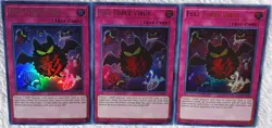 Yugioh 3x Full Force Virus LCKC-EN049 Ultra Rare 1st Edition Near Mint Playset - Image 3