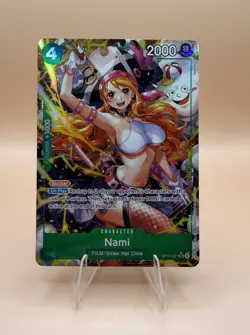 English One Piece Nami Alt Art OP14-031 The Azure Sea's Seven NM - Image 1
