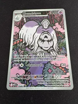 Houndstone Illustration Rare - POKEMON CARD - Mega Evolution Base 145/132 - Image 1