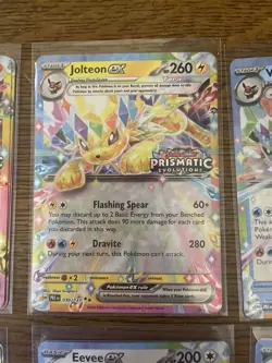 STAMPED COMPLETE Prismatic Evolutions Eeveelutions EX Promo Cards Set! All NM - Image 4