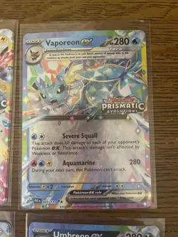 STAMPED COMPLETE Prismatic Evolutions Eeveelutions EX Promo Cards Set! All NM - Image 5