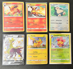 6 Pokemon Promo Cards:2 Flareons, Snorlax, Boltund V, Pikachu.Cherrim NM - Image 1