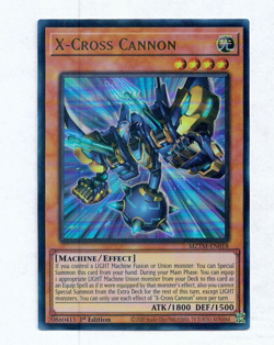Yugioh Yu-Gi-Oh! X-Cross Cannon MZTM-EN018 Ultra Rare Foil Card NM - Image 1